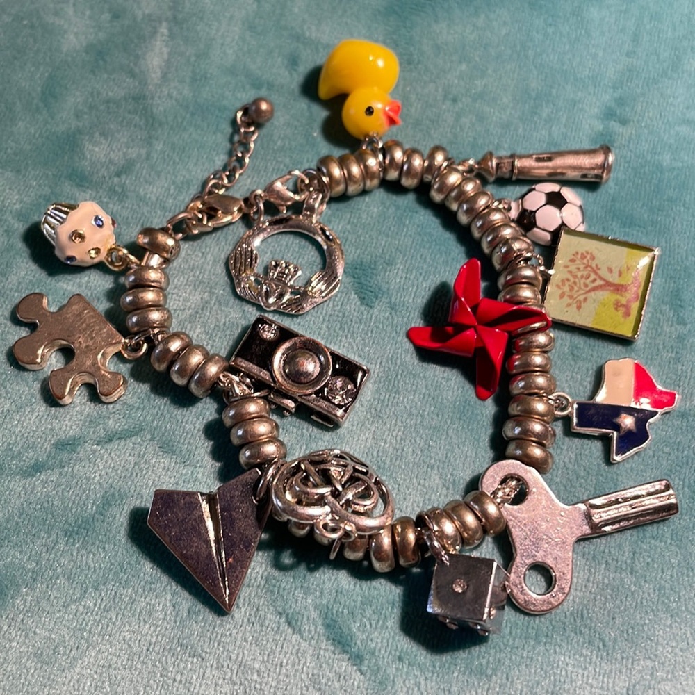 Quirky Charm Bracelet - adjustable length